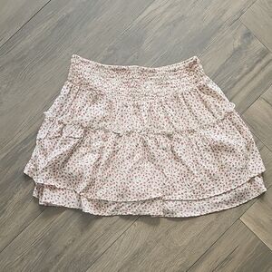 Sienna Sky Floral Mini Skirt in Light Pink